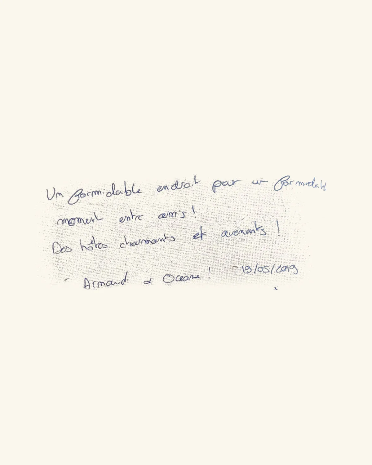 Un formidable endroit pour un formidable moment entre amis ! Des hôtes charmants et avenants ! — Armand & Océane !