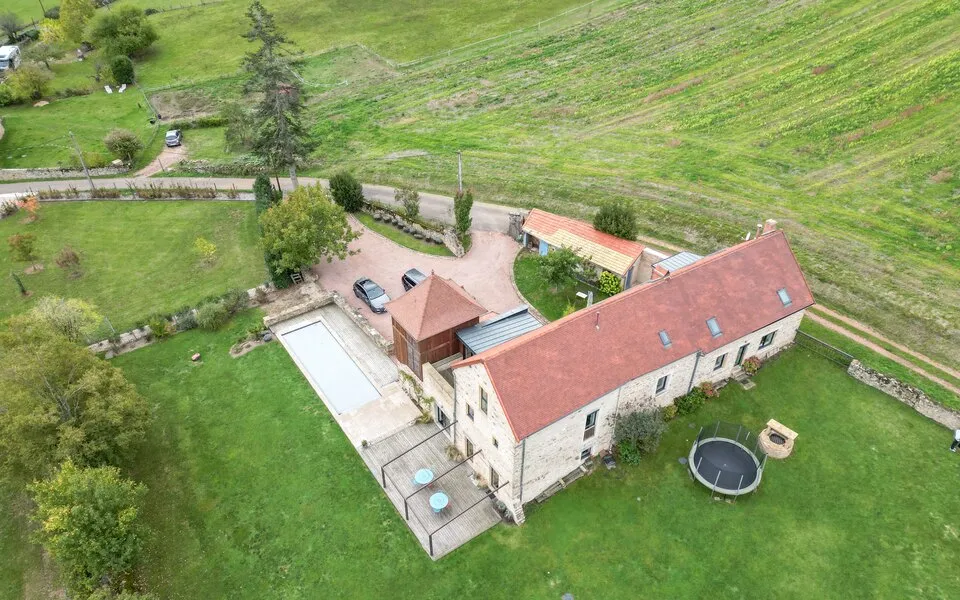 La maison vue du ciel